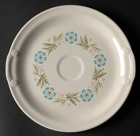 Bridal Wreath Chip Bowl/Plate for Chip & Dip Set