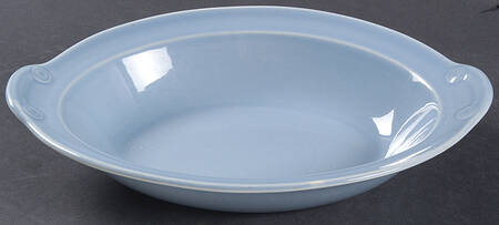 Luray Pastels Windsor Blue 10" Oval Baker/Vegetable Bowl