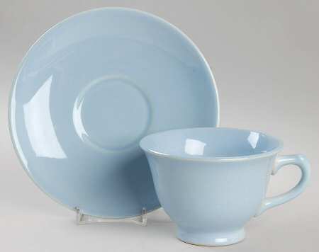 Luray Pastels Windsor Blue Footed Cup & Saucer Set