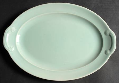 Luray Pastels Surf Green 11" Oval Serving Platter