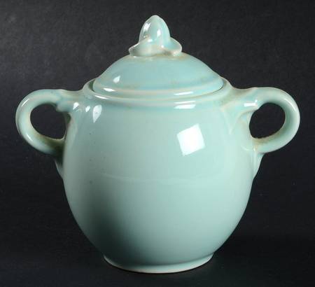 Luray Pastels Surf Green Mini Sugar Bowl & Lid