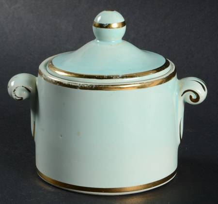 Luray Pastels Surf Green Sugar & Lid for Chocolate Set