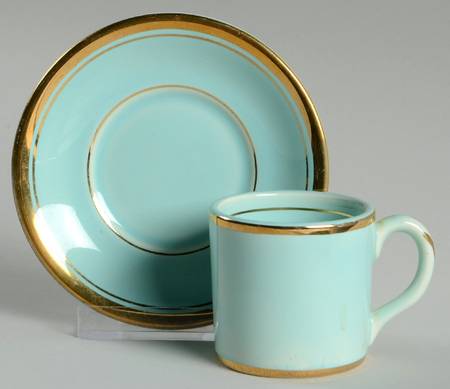Luray Pastels Surf Green Chocolate Cup & Saucer Set