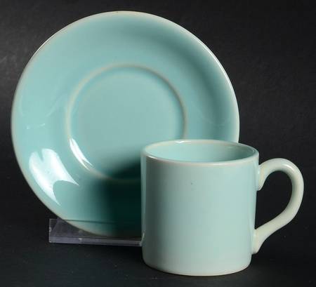 Luray Pastels Surf Green Chocolate Cup & Saucer Set