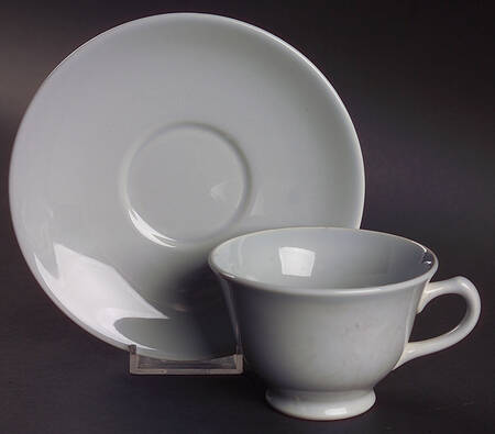 Luray Pastels Chatham Grey Footed Cup & Saucer Set