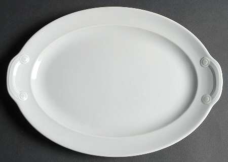 Luray Pastels Chatham Grey 11" Oval Serving Platter