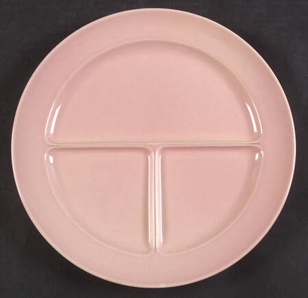 Luray Pastels Sharon Pink Grill Plate