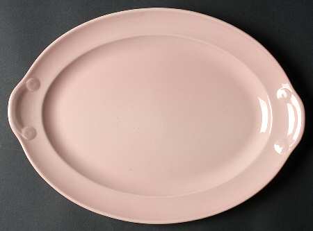 Luray Pastels Sharon Pink 13" Oval Serving Platter