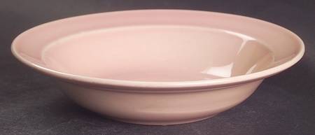 Luray Pastels Sharon Pink Rim Fruit/Dessert (Sauce) Bowl