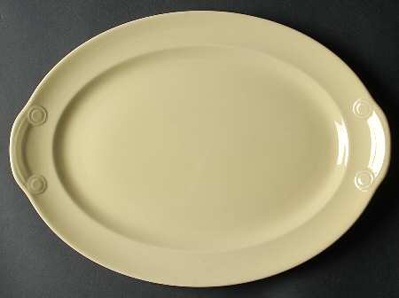 Luray Pastels Persian Cream Yellow 13" Oval Serving Platter