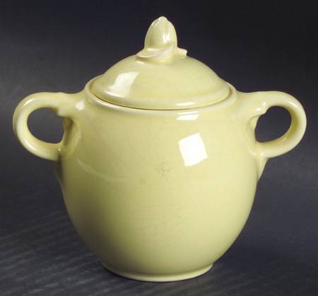 Luray Pastels Persian Cream Yellow Mini Sugar Bowl & Lid