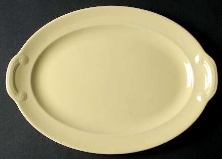 Luray Pastels Persian Cream Yellow 11" Oval Serving Platter