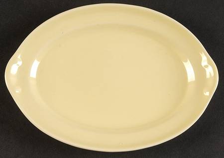 Luray Pastels Persian Cream Yellow 7" Oval Serving Platter