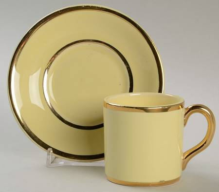 Luray Pastels Persian Cream Yellow Chocolate Cup & Saucer Set