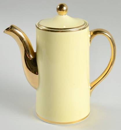 Luray Pastels Persian Cream Yellow Chocolate Pot & Lid