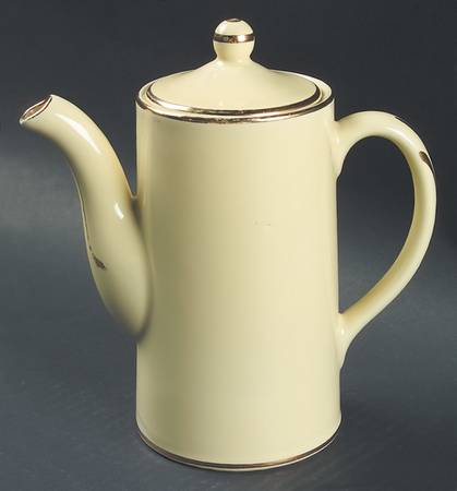 Luray Pastels Persian Cream Yellow Chocolate Pot & Lid