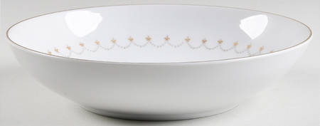 Pebbleford White 9" Round Vegetable Bowl