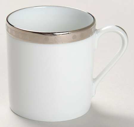Platinum Band Flat Demitasse Cup