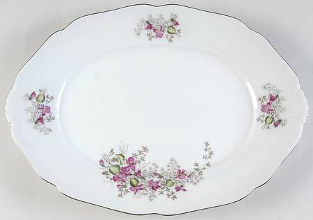 Violet Fantasy 14" Oval Serving Platter