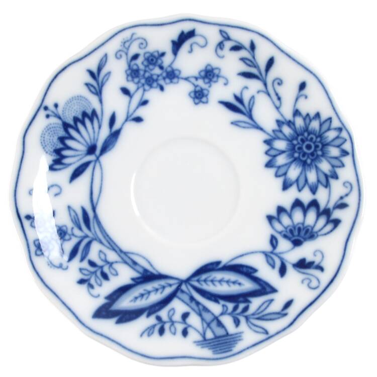 Blue Onion Saucer for Demitasse Cup