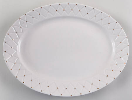 Golden Quilt 13" Oval Serving Platter