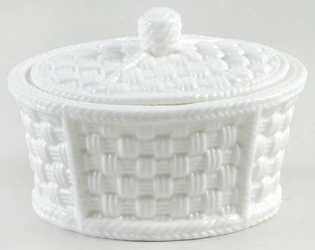 Tiffany Weave Sugar Bowl & Lid