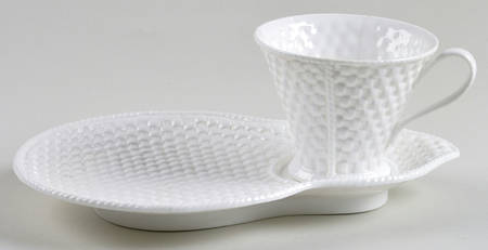 Tiffany Weave Snack Plate & Cup Set