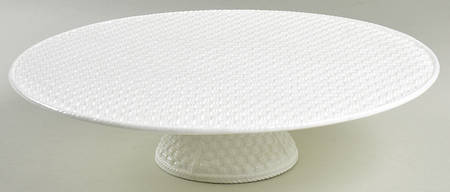 Tiffany Weave 12" Diameter Pedestal Cake Stand