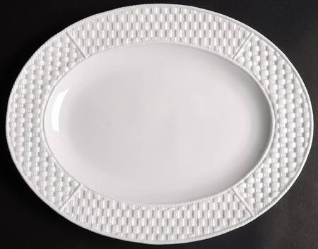 Tiffany Weave 14" Oval Serving Platter