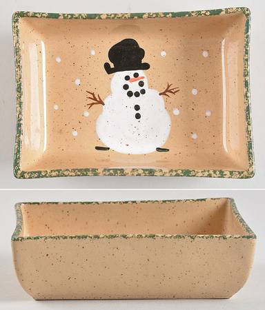 Traditional Snowman (Made in Mold) Accessory Tray