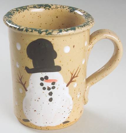 Traditional Snowman (Made in Mold) Miniature Mug