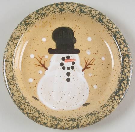 Traditional Snowman (Made in Mold) Coaster