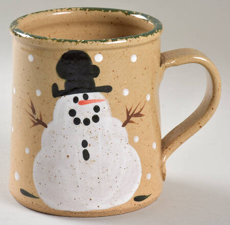 Snowman & Pines (Made in Mold) Mug