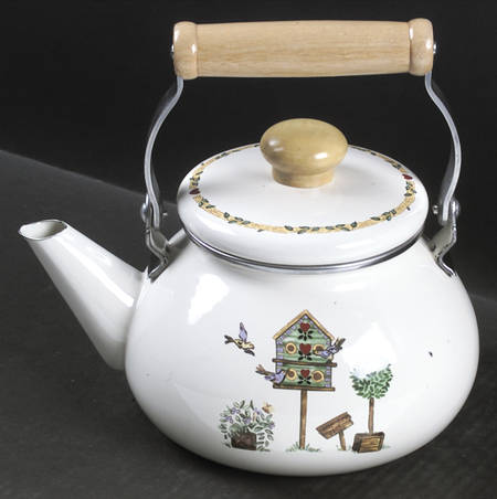 Birdhouse Metal Kettle & Lid
