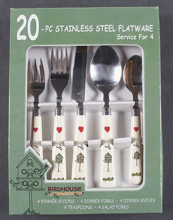 Birdhouse 20-Piece Flatware Set (4 5-Piece Place Settings)