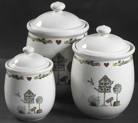 Birdhouse (3 Piece) Canister Set (Box Set)