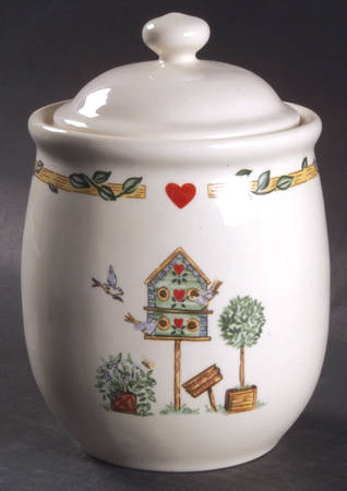 Birdhouse Small Canister & Lid