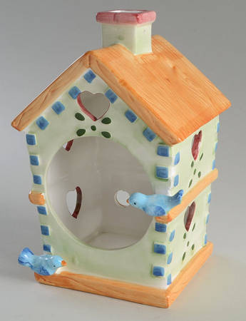 Birdhouse Birdhouse Votive Candleholder