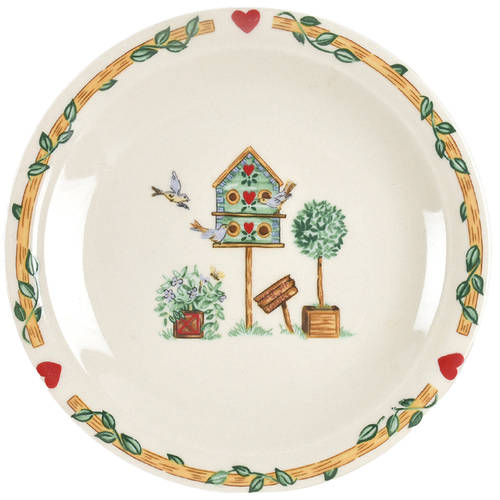 Birdhouse Bread & Butter Plate