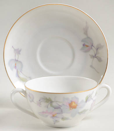 16665 Flat Bouillon Cup & Saucer by Thun