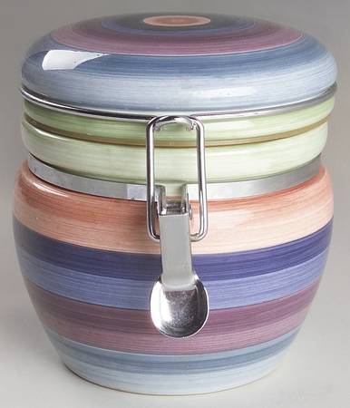 Rotunda Small Canister with Hinged Lid