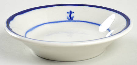U S Navy Mess China Wardroom Officer Fruit/Dessert (Sauce) Bowl