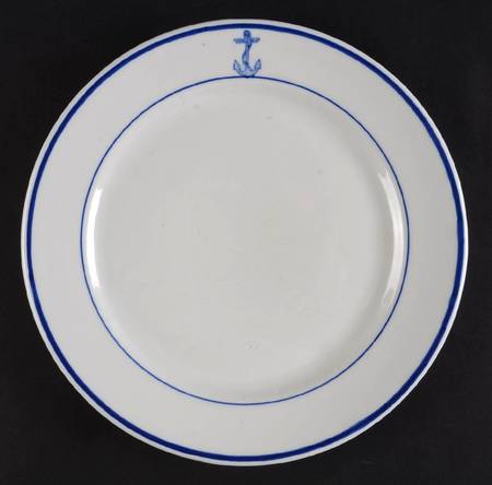U S Navy Mess China Wardroom Officer Luncheon Plate
