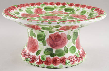 Emily Rose 12" Diameter Pedestal Cake Stand