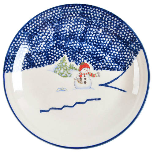 Snowman Salad Plate