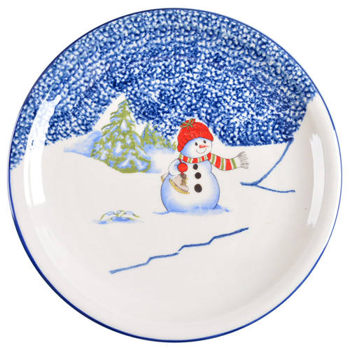 Snowman Dinner Plate