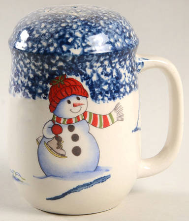 Snowman Handled Pepper Shaker