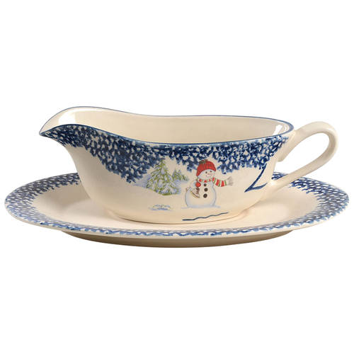 Snowman Gravy Boat & Underplate