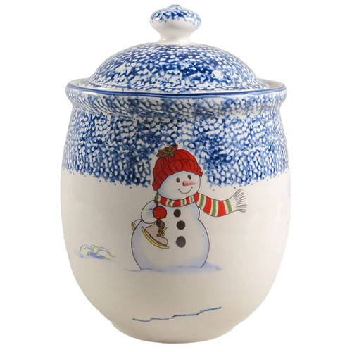 Snowman Cookie Jar & Lid