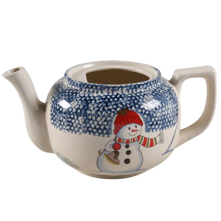 Snowman Teapot No Lid